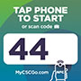 1133-44 - CSC Go Machine Number Label