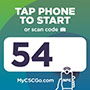 1133-54 - CSC Go Machine Number Label