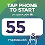 1133-55 - CSC Go Machine Number Label
