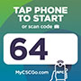 1133-64 - CSC Go Machine Number Label
