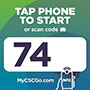 1133-74 - CSC Go Machine Number Label