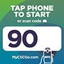 1133-90 - CSC Go Machine Number Label
